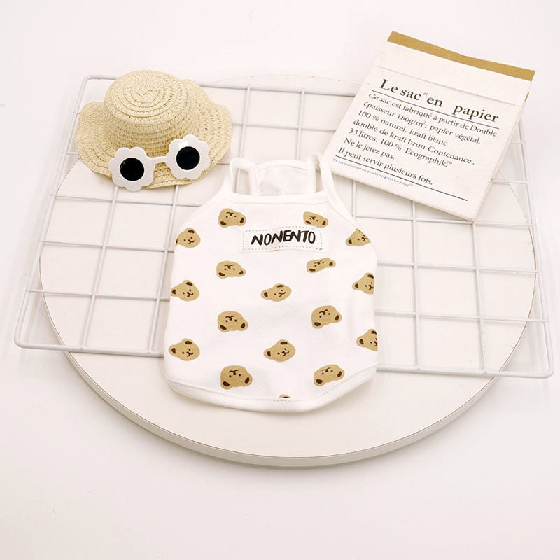 Cute Bear Face Pet Tank Top