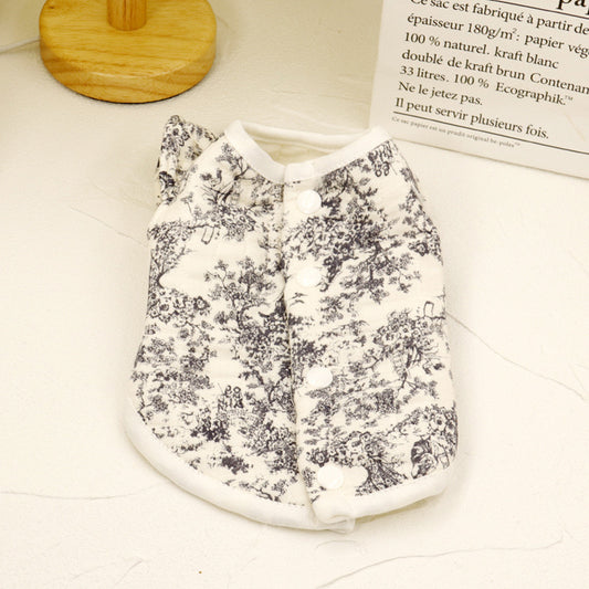 Vintage Toile Quilted Jacket